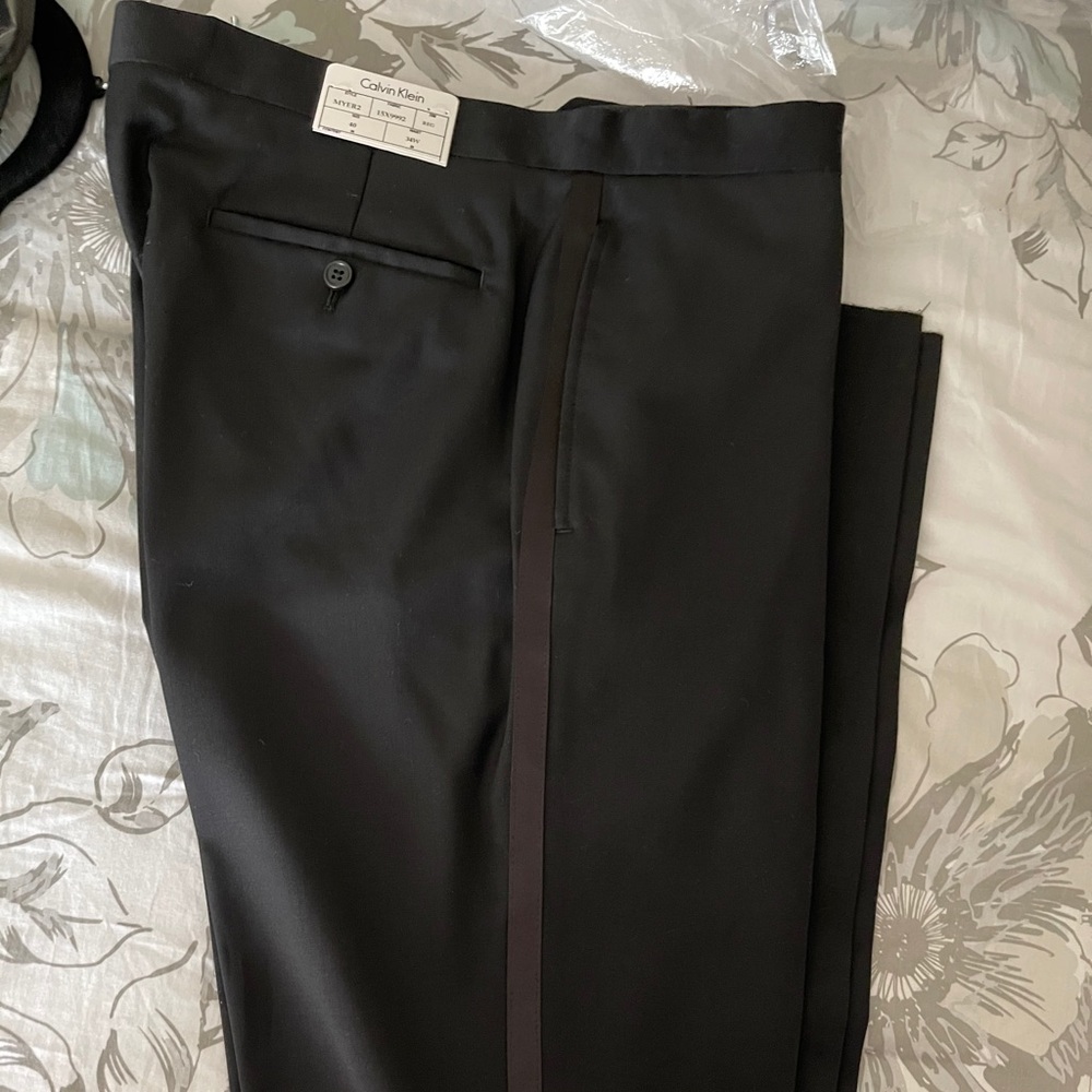 calvin klein mens tuxedo pants